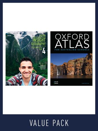 Oxford Insight Geography AC for NSW Stage 4 Atlas Value Pack book cover