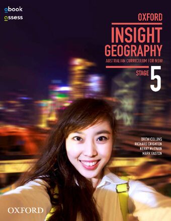 Oxford Insight Geography AC for NSW Stage 5 Student book + obook assess book cover