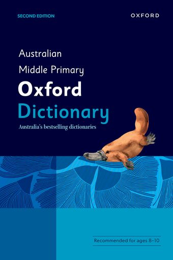 Australian Middle Primary Oxford Dictionary book cover