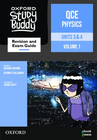 Oxford Study Buddy QCE Physics Units 3&4 Revision and exam guide book cover