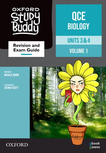 Oxford Study Buddy QCE Biology Units 3&4 Revision and exam guide book cover