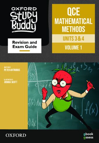 Oxford Study Buddy QCE Mathematical Methods Units 3&4 Revision and exam guide book cover
