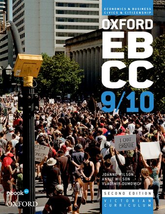Oxford Economics & Business Civics & Citizenship 9 &10 Student book+Student obook pro book cover