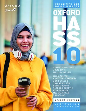 Oxford Humanities and Social Sciences 10 Student Book+obook pro book cover