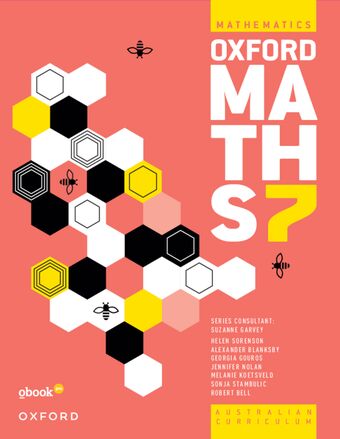 Oxford Maths 7 Student Book+obook pro book cover
