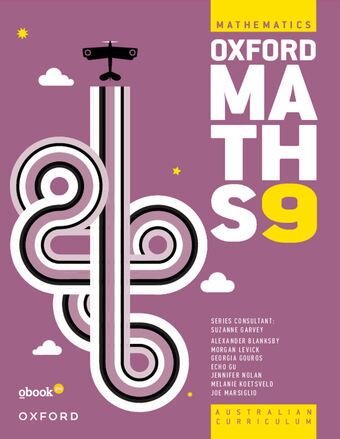 Oxford Maths 9 Student Book+obook pro book cover