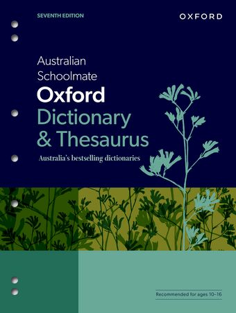 Australian Schoolmate Oxford Dictionary & Thesaurus book cover
