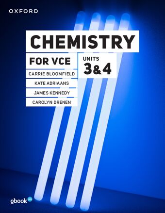 Chemistry for VCE Units 3 & 4 Student Book+obook pro book cover