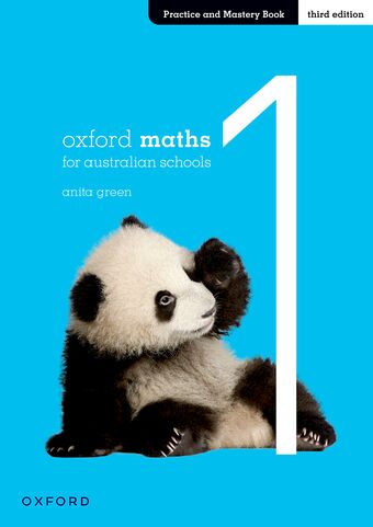 Oxford Maths for Australian Schools Practice and Mastery Book Year 1 book cover