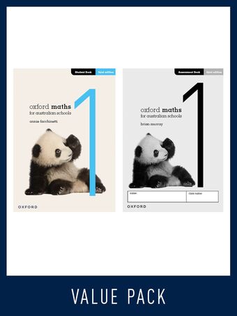 Oxford Maths for Australian Schools Value Pack Year 1 book cover
