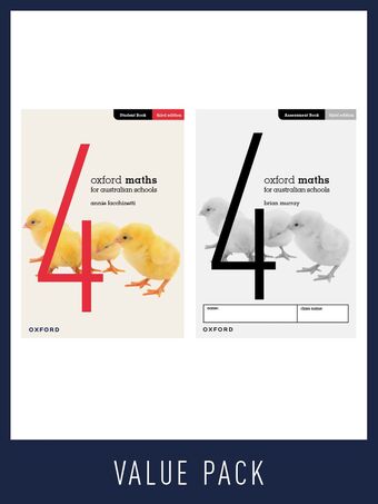 Oxford Maths for Australian Schools Value Pack Year 4 book cover