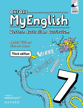 Oxford MyEnglish 7 Student Workbook+obook pro book cover
