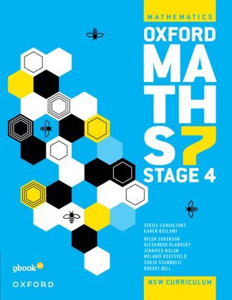 Oxford Maths 7 Stage 4 Student Book+obook pro book cover