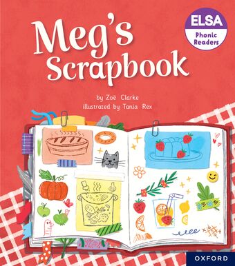 ELSA Phonic Readers Meg's Scrapbook book cover