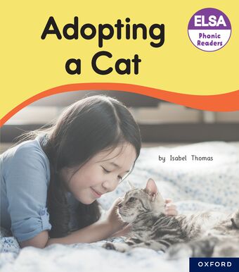 ELSA Phonic Readers Adopting A Cat book cover
