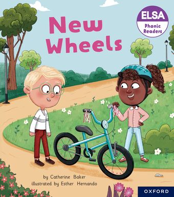 ELSA Phonic Readers New Wheels book cover