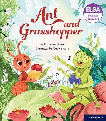 ELSA Phonic Readers Ant and Grasshopper book cover