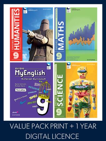 Oxford Value Pack Victorian Curriculum 9 2026 (print+1yr digital licence) book cover