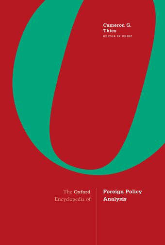The Oxford Encyclopedia of Foreign Policy Analysis book cover