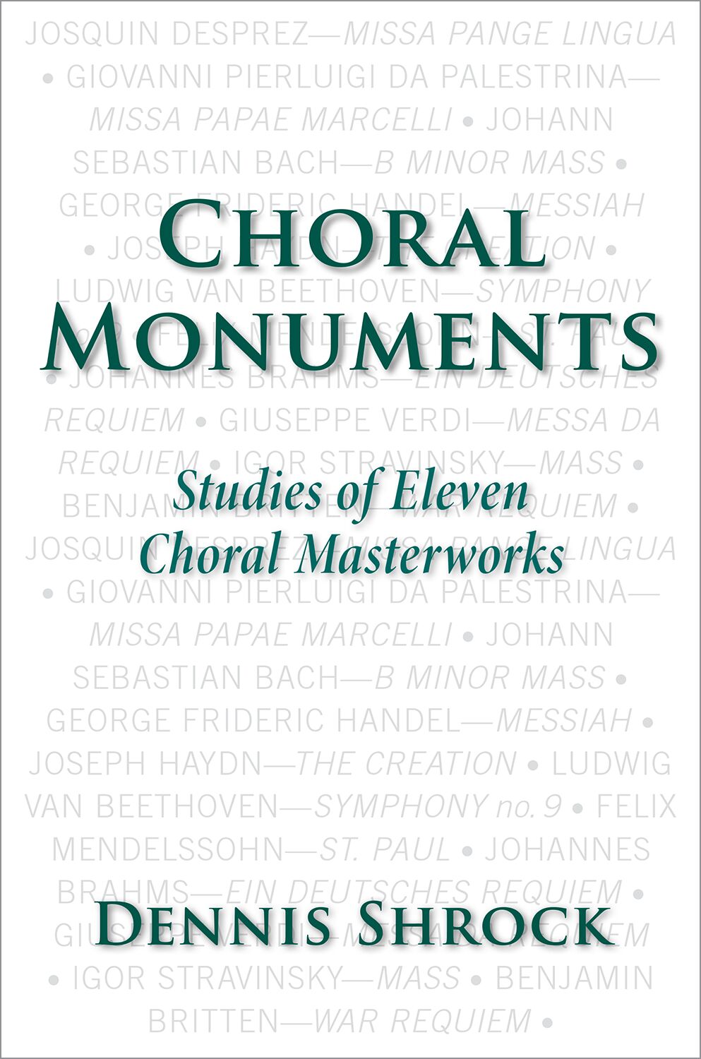 Choral Monuments book cover