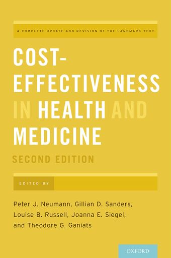 Cost-Effectiveness in Health and Medicine book cover