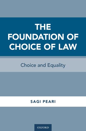 The Foundation of Choice of Law book cover