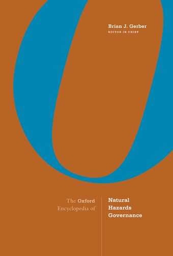 The Oxford Encyclopedia of Natural Hazards Governance book cover