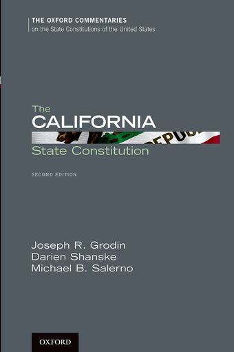 The California State Constitution book cover