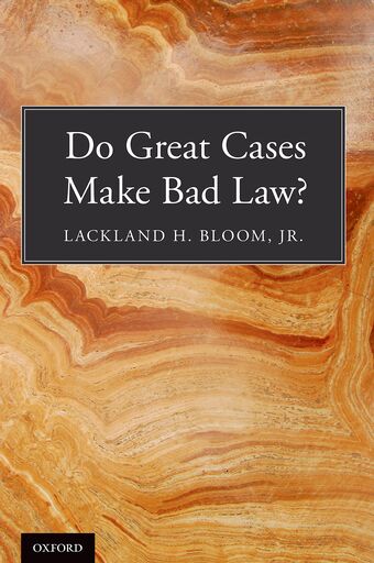 Do Great Cases Make Bad Law? book cover