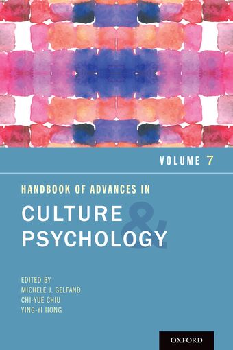 Handbook of Advances in Culture and Psychology, Volume 7 book cover