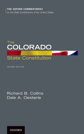 The Colorado State Constitution book cover