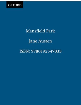 Mansfield Park book cover