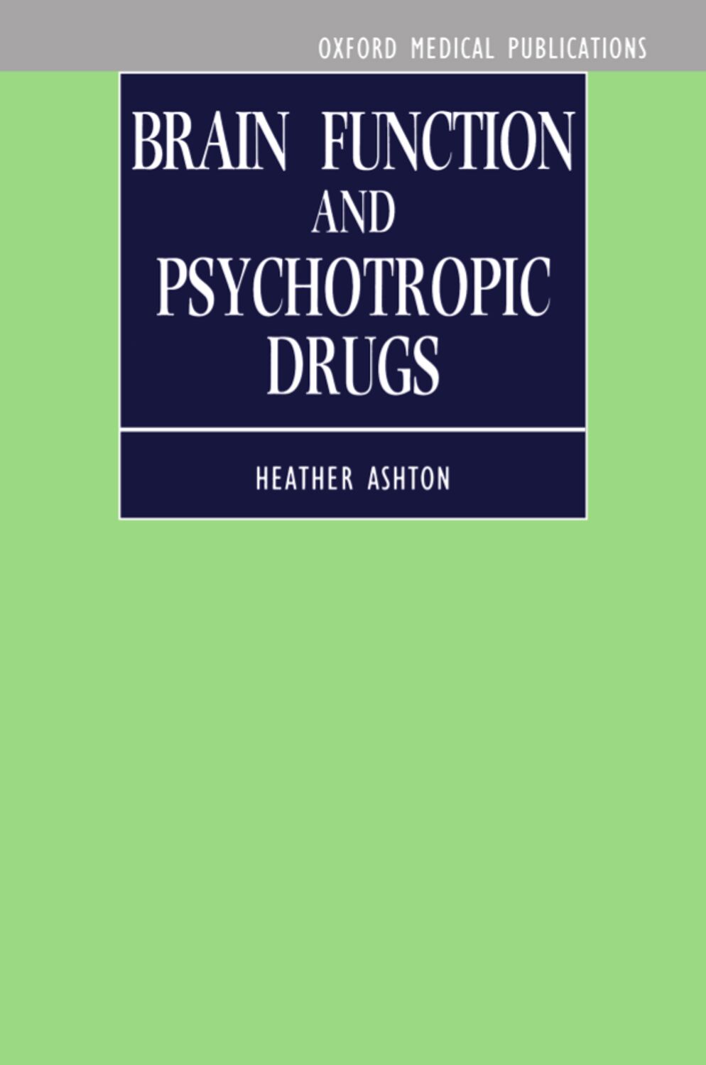 Brain Function and Psychotropic Drugs book cover