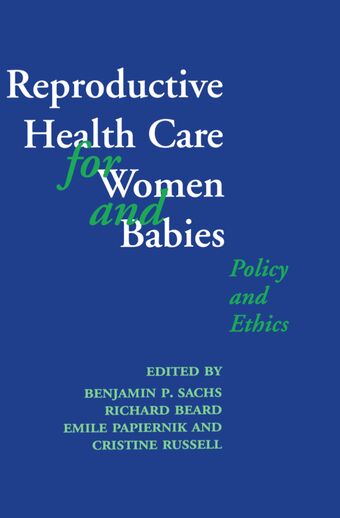 Reproductive Health Care for Women and Babies book cover