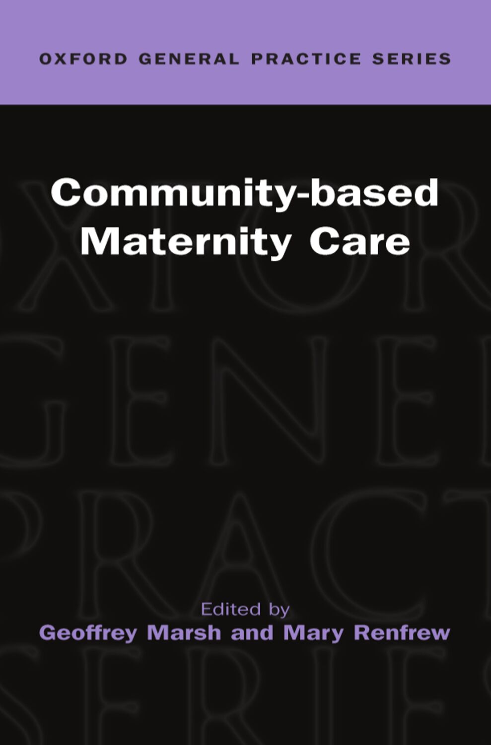 Community-Based Maternity Care book cover