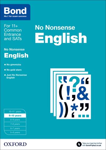 Bond English No Nonsense 9 to 10 book cover