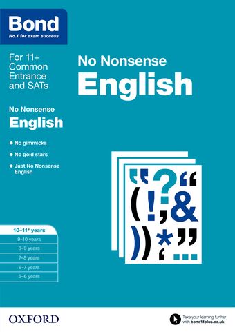 Bond English No Nonsense 10 to 11 book cover