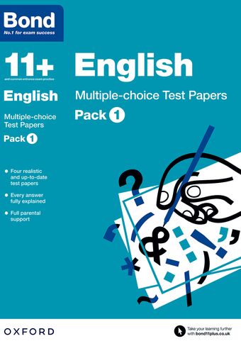 Bond 11 English Multiple Choice Test Papers 11 Pack 1 book cover