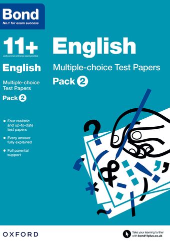Bond 11 English Multiple Choice Test Papers 11 Pack 2 book cover