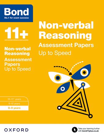 Bond 11 Nonverbal Reasoning Up to Speed Practice 8 to 9 book cover