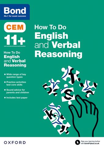 Bond 11 English and Verbal Reasoning CEM How to Do book cover