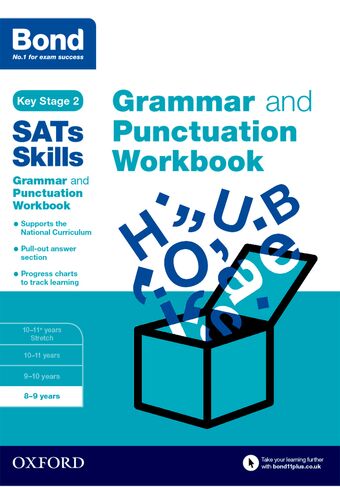 Bond Grammar and Punctuation Workbook 8-9 Years book cover