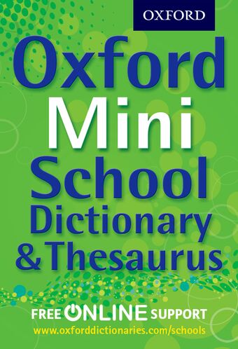 Oxford Mini School Dictionary and Thesaurus 2012 book cover