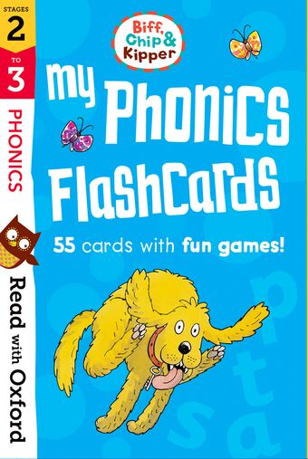 Read with Oxford Stages 2-3 Biff, Chip and Kipper My Phonics Flashcards book cover