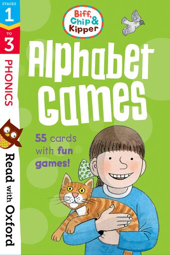 Read with Oxford Stages 1-3 Biff, Chip and Kipper Alphabet Games Flashcards book cover