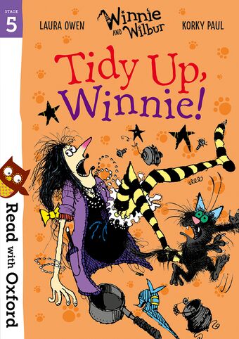 Read with Oxford Stage 5 Winnie and Wilbur Tidy Up, Winnie! book cover