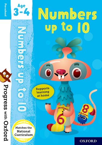 Progress with Oxford Numbers up to 10 Age 3-4 book cover