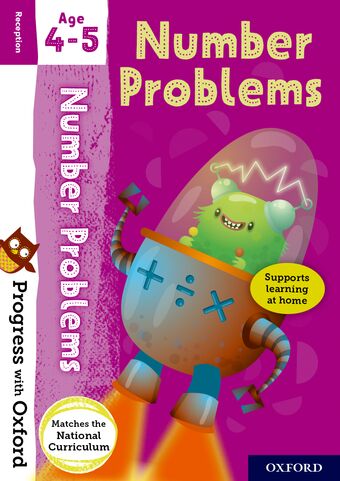 Progress with Oxford Number Problems Age 4-5 book cover