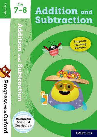 Progress with Oxford: Addition and Subtraction Age 7-8 book cover