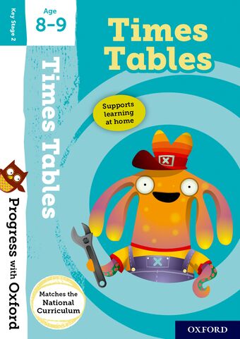 Progress with Oxford: Times Tables Age 8-9 book cover